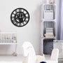 Wallity MTS - 001 Reloj de Pared Decorativo de Metal Negro